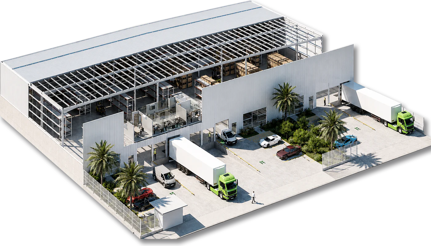 Inicio 106 planta 3D Nave 2.0 | Castelli Park